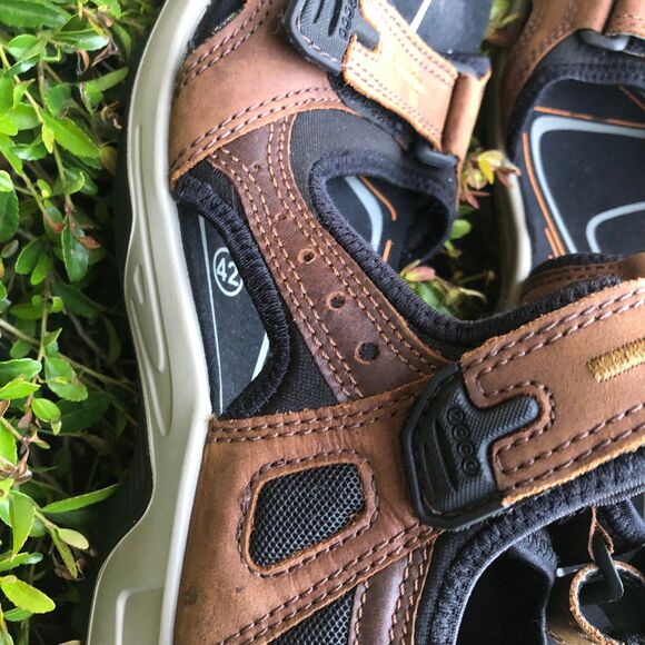 ECCO Yucatan Active Sandal (Men) - Espresso/Cocoa Brown/Black men’s size 42
